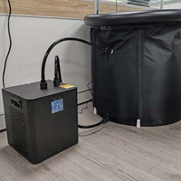 Refroidisseur d'eau LG 220/110V refroidi par eau avec pompe filtrante, machine de récupération de bain de glace pour plongée à froid, vente à chaud