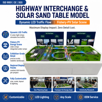 Maqueta a Escala de Mesa de Arena para Exhibición de Diseño de Sistema de Almacenamiento de Energía Personalizado