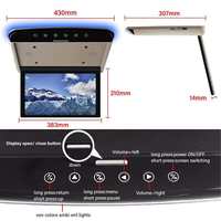 Monitor de Entretenimiento Plegable para Techo de Auto con Pantalla Android, Decodificación de Video 1080P, Mirror Link, Soporte USB y SD