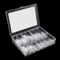 Formes d'ongles en acrylique papillon ovales 140 pièces pour extension d'ongles en cristal, marque privée