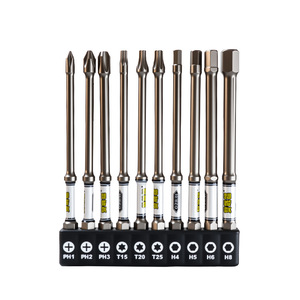 Fuxin Impact <b>Screwdriver</b> <b>Bit</b> <b>Set</b> 10Pcs Alloy Steel High Hardness Phillips For Wood Drilling - Product Image 2