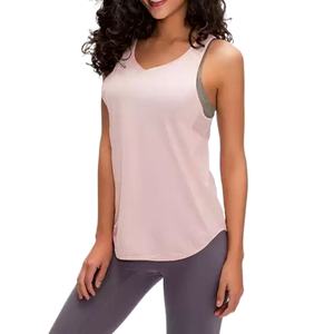 Camiseta Deportiva Personalizada con Logotipo para Mujer, Camiseta sin Mangas para Gimnasio, Correr, Yoga, Transpirable, para Fitness - Product Image 1
