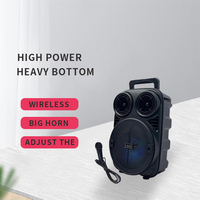 Haut-parleur portable OEM/ODM avec microphone et lumière LED pour karaoké, idéal pour les fêtes à domicile et l'intérieur