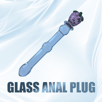SM Adult Produkte Glas Kristall Transparente Erdbeere Anal Plug Homosexuell Stimulator Butt Plug Dildo Sexspielzeug Für Frau Männer Paar