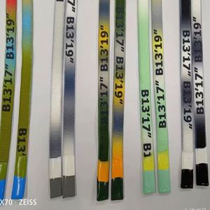 Cordon de serrage 100 % polyester CQ avec embout en silicone élastique et cordon en corde cirée pour vêtements et chaussures - Product Image 1