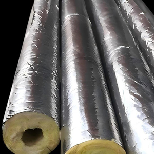 Aislamiento Térmico Ecológico de Lana de <span class=keywords><strong>Roca</strong></span> de 130 kg/m3, Revestimiento para Tuberías con Lámina de Aluminio Anticorrosión, Forma Cuadrada, Clase A - Product Image 6