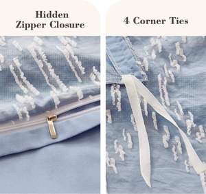 Juego de Ropa de Cama Boho de Microfibra con Diseño de Mechones, Tamaño Individual, 2 Piezas, para Todas las Temporadas, Venta al Por Mayor - Product Image 5