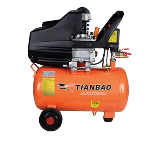 TB-2550 185L/min 2800r/min 2.5HP/1.8KW Compresseur d'air à entraînement direct sans fil rechargeable portable 50L