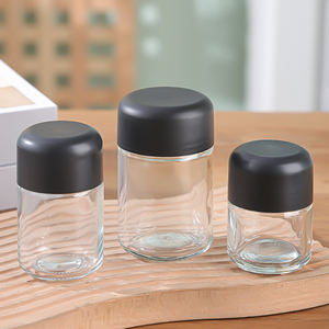 Sıcak satış çocuk dayanıklı vidalı kapak 3oz 100ml 4oz 6oz temizle koku geçirmez cam kavanozlar cam otlar ambalaj için çiçek yaprak Stash - Product Image 5