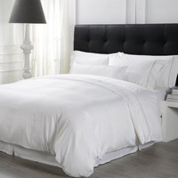 Linge de lit en tissu biologique 100% coton, ensemble de draps pour hôtel