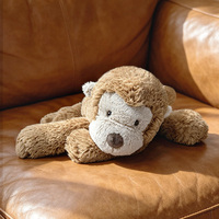 Nouvel Arrivage Peluche Kawaii Singe et Éléphant Allongés, Jouet en Peluche, Coussin de Sommeil, Décoration d'Intérieur, Coussin Doux Singe et Éléphant