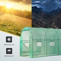 Serre de jardinage Portable à 2 niveaux et 8 étagères, serre de marche d'extérieur pour plantes