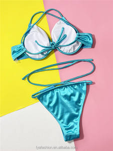 FYA549 özel tasarım brezilyalı bayanlar tanga leopar Push-Up Bikini mayo - Product Image 4