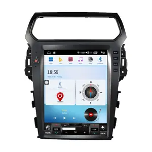 Pentohoi Vertikaler Bildschirm für Ford Explorer 2010-2020 Tesla Style Android 12.0 Autoradio GPS Navigation Audio WIFI 12.1 "256G