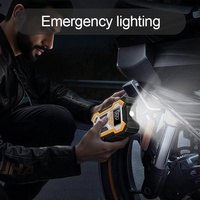 [Multi-fungsi Satu] Pompa Udara Darurat Mobil 12V Dua-dalam-Satu Jump Starter Baterai Portabel Fungsi Penerangan Model N3