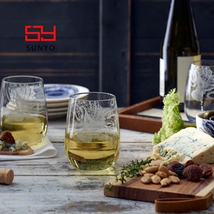 <span class=keywords><strong>Verre</strong></span> à vin blanc sans pied personnalisé fait main en cristal sans plomb de haute qualité, ultra fin, givré, avec impression intégrale du logo - Product Image 6