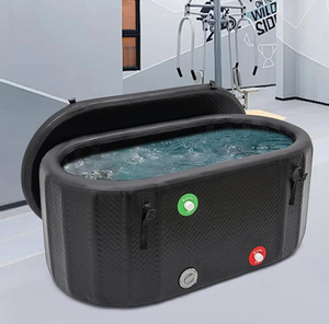 Bañera Inflable Negra de Gran Tamaño para Baño de Hielo, Terapia Deportiva, Recuperación y Terapia de Frío - Product Image 1