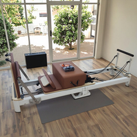 Reformeur de Pilates pliable en alliage d'aluminium avec ressorts réglables |   Équipement de musculation à domicile pour des entraînements complets du corps, musculation