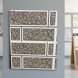 12x24 30x60cm 300x600mm Carreaux muraux en céramique pour l'extérieur Finition brillante en pierre véritable pour les carreaux de mur en porcelaine d'élévation - Product Image 1