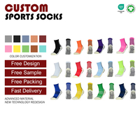 Fabricant de chaussettes de sport antidérapantes Chaussettes tricotées en nylon et coton avec logo personnalisé pour l'été Soccer Football Chaussettes antidérapantes antidérapantes