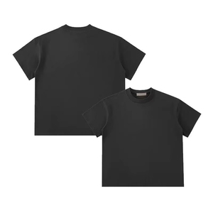 Factory Price Top Quality Wholesale Plus Size Custom Men's Baggy T-Shirt High Street Minimalist 100% Cotton Summer <b>Tee</b> Shirts - Product Image 5