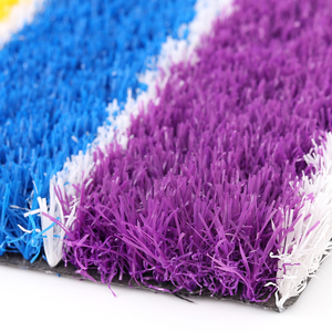 Lfl इंद्रधनुष रंग कृत्रिम घास किंडरगार्टन लैंडस्केप डेकोर घास उव प्रतिरोधी टिकाऊ सिंथेटिक लॉन - Product Image 4