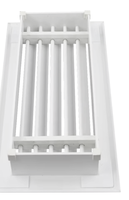 Le fabricant fournit une grille de ventilation carrée en PVC pour climatisation, style retour à 30 degrés, réglable et durable