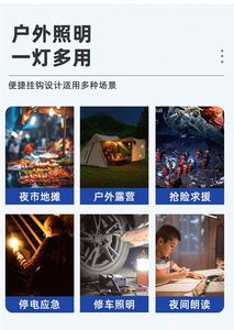 Ampoules LED E27 d'extérieur avec source lumineuse SMD, alimentation solaire et d'urgence pour le camping et les activités de plein air, fonctionnant sur batterie - Product Image 5