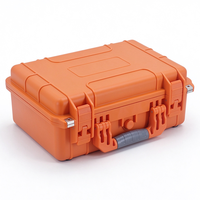 Étui rigide en PP orange personnalisé, étanche, antichoc, avec trous pour cadenas, étui de protection robuste avec mousse pour outils, OEM