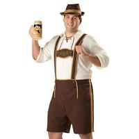 Ensemble de Costumes Oktoberfest pour hommes, Festival allemand, bière, Cosplay, adulte, grande taille, Halloween, chapeau, Top, short