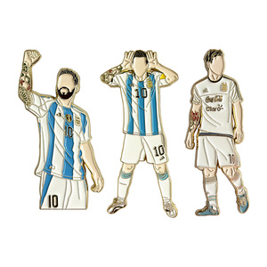 Pin de Solapa Personalizado de Esmalte Suave para Jugador de Fútbol, Copa Mundial, Pose de Celebración, Coleccionable para Fanáticos de Clubes de Fútbol, Fabricante de Souvenirs - Product Image 6