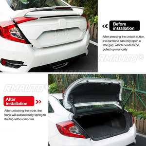 2PCS Automatic Rising Car Rear Trunk <b>Door</b> Lifting Support <b>Spring</b> Gas Shock Hydraulic Rod Strut Bars for Honda Civic 2016-2020 - Product Image 2