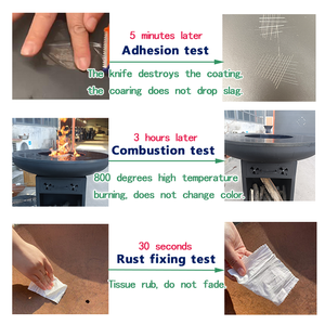 โครงเหล็กเก็บของไม้คอร์เทนสามารถทำโต๊ะและเก้าอี้รูปร่างขนาดสามารถปรับแต่งพื้นผนังได้ - Product Image 5