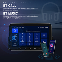 Autoradio Android Podofo 7'' 4+64G 1 Din, CarPlay/Android Auto sans fil, GPS, WIFI, FM, RDS, AI, DSP, BT, EQ, OEM