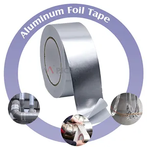 Fita De Folha De Alumínio De Grau Profissional Perfeito para Alta Temperatura HVAC Sealing Pipe Repair Tape