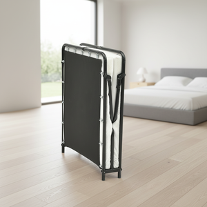 Cadre de lit plateforme en métal réglable pleine taille Z-11 ENKE avec rangement pour chambre d'appartement, moderne et pliable, fabriqué au Vietnam - Product Image 1