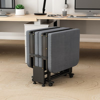 Lit pliant de bureau pour la sieste, usage individuel, cadre métallique, idéal pour la maison ou comme lit d'appoint hospitalier, lit pliant sieste.