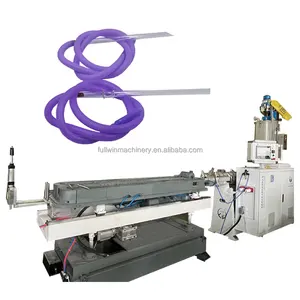 Powerful Pp/pe/pa/pvc/eva Customized Single Wall Corrugated Tube/pipe Extrusion Production Line Cover Plastic Extruder