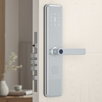 Serrure intelligente à empreintes digitales numériques avec cinq modes de déverrouillage, déverrouillage à distance via l'application TTlock, mot de passe électronique