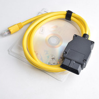 Cable de Interfaz OBD ENET a OBD para BMW Serie F, Codificación E-SYS, Función Oculta, Juego Completo con CD V50.3