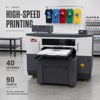 Mesin Printer Kaos DTG Double Pallet Baru dengan Tinta Pigmentasi, Pencetakan Tanpa Bingkai Otomatis Penuh
