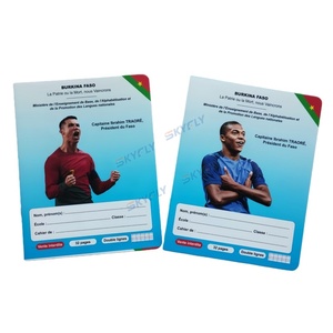 Cahier d'exercices personnalisé pour étudiants, reliure à cheval, cahier d'exercices étoile de football, cahier d'exercices pour l'école - Product Image 6