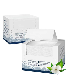 OEM Customization <b>Biodegradable</b> Disposable Solid Color Soft Facial Towels Large Nonwoven Dry Face Towels for Home Use Washcloths - Product Image 4