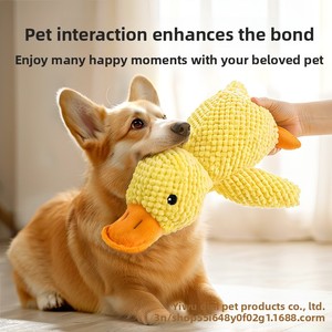 Giocattolo per Cani, Piccola Paperella Gialla in Peluche, Antistress, con Suono, Resistente ai Morsi, per Cani di Piccola e Media Taglia - Product Image 3