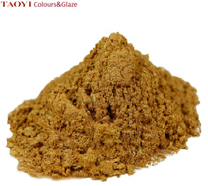 550ยิง-1150 C ผงสีเคลือบเซรามิกประกายมุกสีทอง - Product Image 1