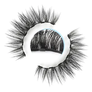 New magnetic eyelashes no glue with magnetic eyeliner magic adhesive eyeliner wholesale waterproof magnetic lashes