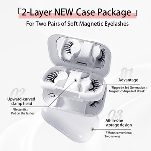 <span class=keywords><strong>Cils</strong></span> magnétiques légers à clipser, aspect naturel, doux, nouveaux <span class=keywords><strong>faux</strong></span> <span class=keywords><strong>cils</strong></span> magnétiques, imperméables, kit de <span class=keywords><strong>cils</strong></span> magnétiques doux - Product Image 2