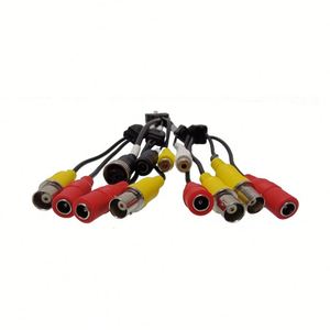 Cáp nối dài chống nước, phụ kiện <span class=keywords><strong>camera</strong></span> CCTV, cáp chuyển đổi nguồn DC video BNC cho <span class=keywords><strong>camera</strong></span> Analog AHD 24V 25A ABS - Product Image 2