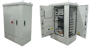 Armoire extérieure W-TEL à double compartiment et double porte en acier inoxydable/acier galvanisé IP65 pour équipement de télécommunications - Product Image 4