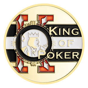 Vergoldete Poker karte King Pattern Souvenir Coin Sammler-Gedenk geschenk für die Sammlung - Product Image 1